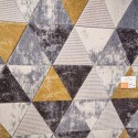 RUG DALI YELLOW BLACK TRIANGLES OFFER AT LEFKO SHOP KORINTHOS