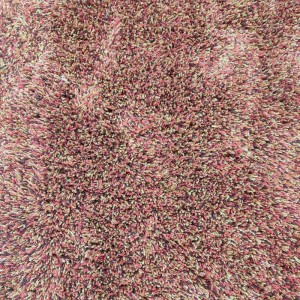 HANDMADE RUG SHAGGY BY WOOL & SILK OFFER RED