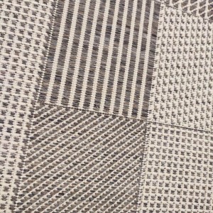 WICKER RUG BEIGE ECRU MIX DIAMONDS