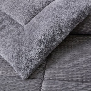 grey quilt with a unique feeling of softness to enjoy from  Liolios Home