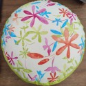 POUF CUSHION GREEN FLORAL