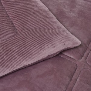 cottle feel and textured surface. LILAC BLANKET QUILT LIOLIOS HOME IN KORINTHOS