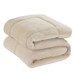 SOFT FLANNEL QUILT BY LIOLIOS HOME NAPOLI white CREAM