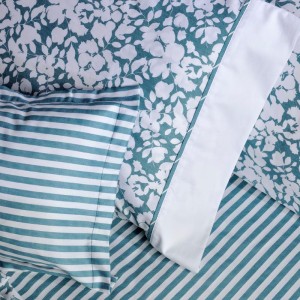 βαμβάκι σατέν πενιέ σετ σεντόνι elvira 875 Down Town στο κατάστημα λευκών ειδών Κόρινθος, το Λευκό