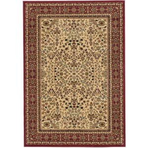 Κλασικό χαλί Classic 1907, σε μπορντό, μπεζ, καφέ αποχρώσεις