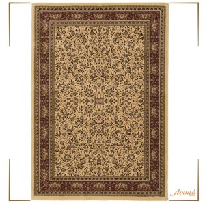 Bordeaux, beige, brown classic pattern carpet