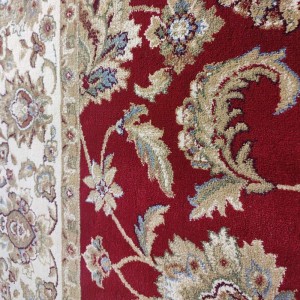 red and cream classic pattern at orion 330 rug at lefko korinthos