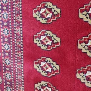 ΚΛΑΣΙΚΟ ΧΑΛΙ 160Χ230cm με γεωμετρικα κόκκινα μοτίβα οριαν 914 στο λευκό