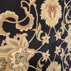 ΚΛΑΣΙΚΟ ΧΑΛΙ 160Χ230cm με γεωμετρικα μαύρο ΚΡΕΜ μοτίβα οριαν 045 στο λευκό