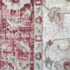 Sonata της Atlantis carpets με κλασικό σχέδιο ανοικτού κόκκινου, και κρεμ