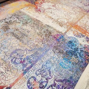 galaxy offer rug is an extremely thin, lightweight and 4-season rug beige fringes