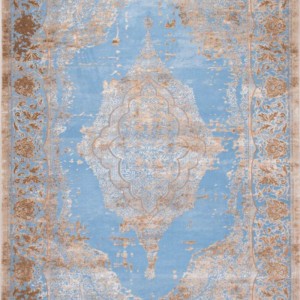 MODERN DURABLE CARPET OFFER 160X230cm klonaras aqua and beige vintage