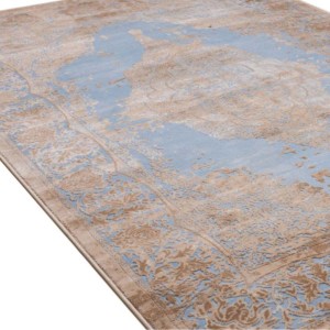 aqua soft rug from the Velvet series by Klonaras, on offer with neo classical style
