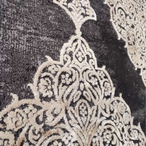 VINTAGE STYLE MODERN CARPET OFFER ANTHRACITE AND CREAM CENTRAL NEW CLASSICAL PATTERN