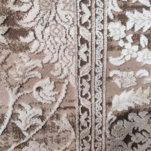 χαλι προσφοράς κρεμ vison με έντονα στοιχεία βίνταζ για νεοκλασικό στυλ velvet 6027