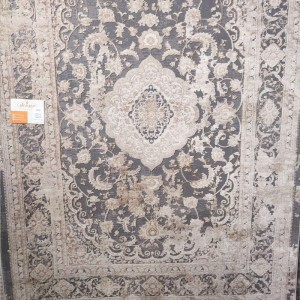 SOFT RUG VELVET GREY BEIGE VINTAGE 2222
