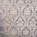 SOFT RUG VELVET GREY CREAM VINTAGE 6661