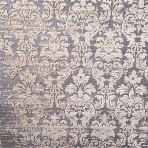 SOFT RUG VELVET GREY CREAM VINTAGE 6661