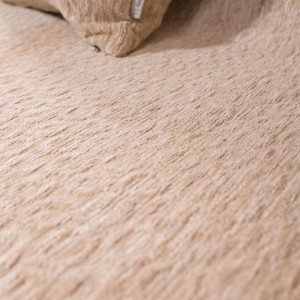 Χρώμα: μπεζ, ελληνικής κατασκευής σενίλ ριχτάρι VALLEY 02