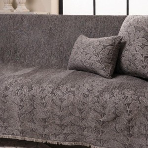 Χρώμα: γκρι , ελληνικής κατασκευής σενίλ ριχτάρι  CHARLOTTE 03