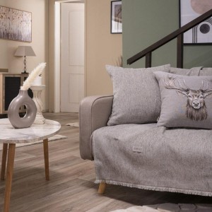 ΣΑΛΌΝΙ ΜΕ ΜΟΝΤΕΡΝΟ ΡΙΧΤΑΡΙ ΕΛΛΗΝΙΚΗΣ ΚΑΤΑΣΚΕΥΗΣ ΣΕΝΙΛ  MADISON 11 ΣΤΟ ΛΕΥΚΟ ΚΟΡΙΝΘΙΑΣ