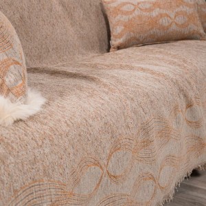 Χρώμα: ΣΟΜΟΝ ελληνικής κατασκευής σενίλ ριχτάρι  GARLAND 05