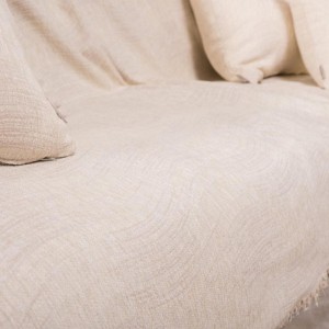 Χρώμα: κρεμ σιελ ελληνικής κατασκευής σενίλ ριχτάρι  MIDLAND 11