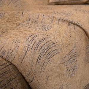 σαλόνι μοντέρνο με καναπε ΓΚΡΙ και ριχτάρι καφέ MIDLAND 08 από το λευκό κόρινθος