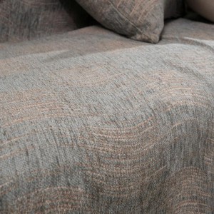 γκρι μπεζ ριχτάρι καναπέ σενίλ με βαμβάκι MIDLAND 13 στο λευκό κορινθία