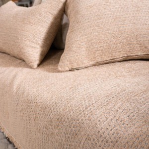 σαλόνι μοντέρνο με καναπε ΓΚΡΙ και ριχτάρι μπεζ FREMONT 14 από το λευκό κόρινθος