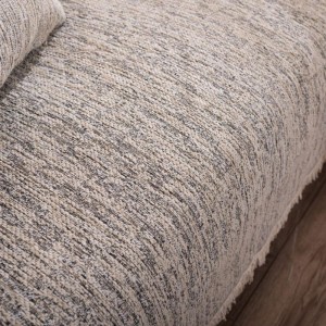 σαλόνι μοντέρνο με καναπε μπεζ και ριχτάρι γκρι NASHVILLE 02  από το λευκό κόρινθος