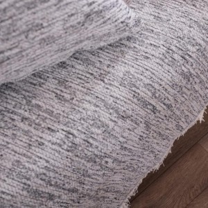 σαλόνι μοντέρνο με καναπε ΓΚΡΙ και ριχτάρι γκρι NASHVILLE 01  από το λευκό κόρινθος