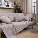 COTTON THROW GREY BEIGE TIVOLI 04