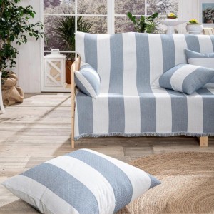 4 SEASON SOFA THROW BLUE GELLA 05