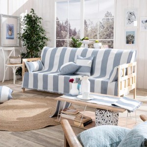 COTTON THROW BLUE GELLA 05