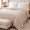 COTTON BLANKET BEIGE FOR HOTELS