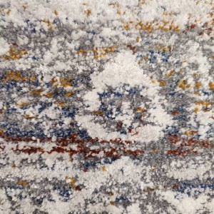 NEVA GREY BLUE MODERN STYLE MIX COLOR CARPET 3 PIECES BEDROOM SET