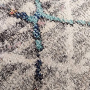 BEDROOM SET CARPET MONZA 3 PIECES GREY SQUARES