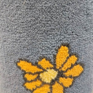 RUG DIAMOND KIDS BLUE ORANGE FLOWERS