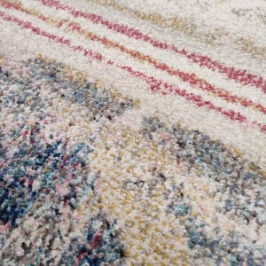 Modern carpet ideal for any room Monza, with pattern multi color abstract stripes