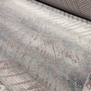 RUG THEMA GREY BLUE ZIG ZAG 4660-933