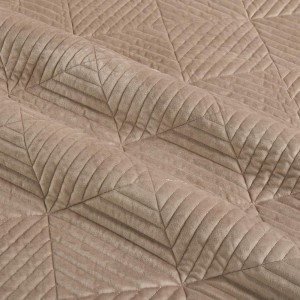 liolios home taupe beige bedspread Quilted Embroidery palmira