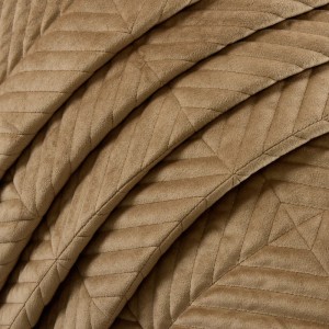 liolios home coffee beige bedspread Quilted Embroidery palmira
