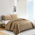 BEDSPREAD SET PALMIRA LIGHT COFFEE WITH PILLOWCASES