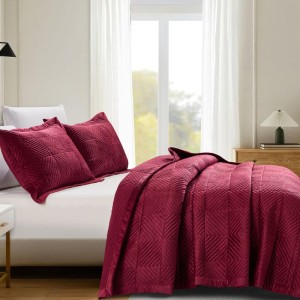 bed with liolios home burgundy palmira bedcover in leuko korinthos peloponnisos