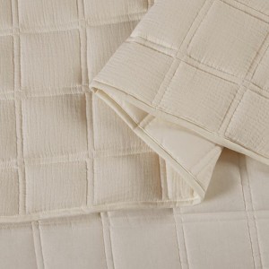 Savona sand beige bedspread by greek brand Liolios Home