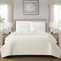 BEDSPREAD SET SAVONA CREAM WITH PILLOWCASES