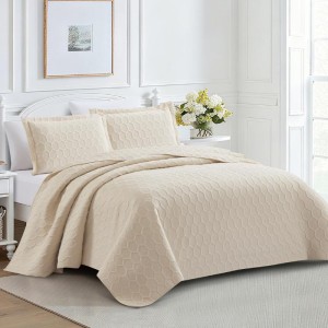 BEDSPREAD SET LINEN GLENDA WITH PILLOWCASES