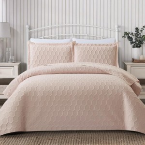 BEDSPREAD SET ROSE GLENDA WITH PILLOWCASES