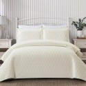 BEDSPREAD SET CREAM GLENDA WITH PILLOWCASES